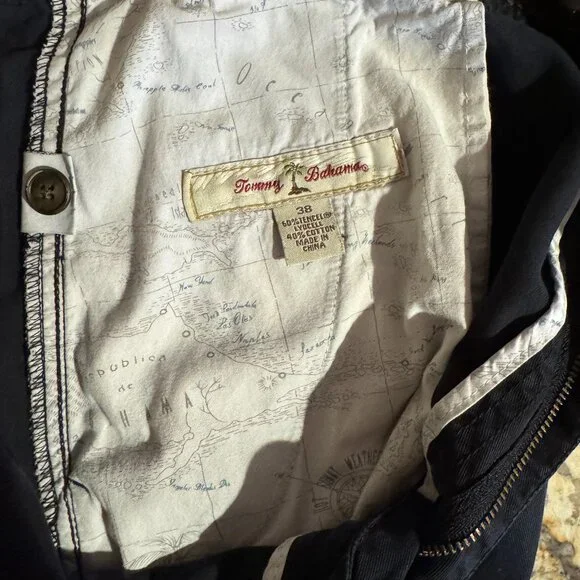 Tommy Bahama Mens RipStop Lyocell/Cotton Shorts Black Size 38W - Picture 5 of 5